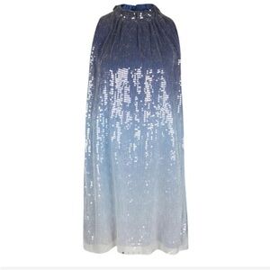 Alice+Olivia silk sequined dress size M NWOT